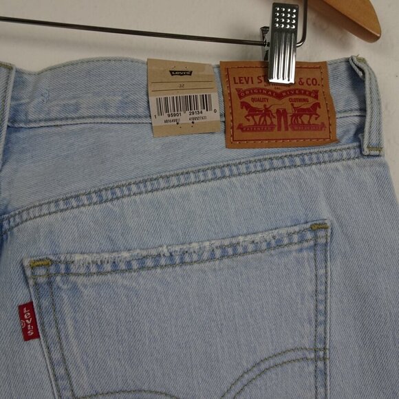 Levi's Relaxed Low Pro Jeans Women's Size 32 Blue Denim Distressed - Picture 7 of 11
